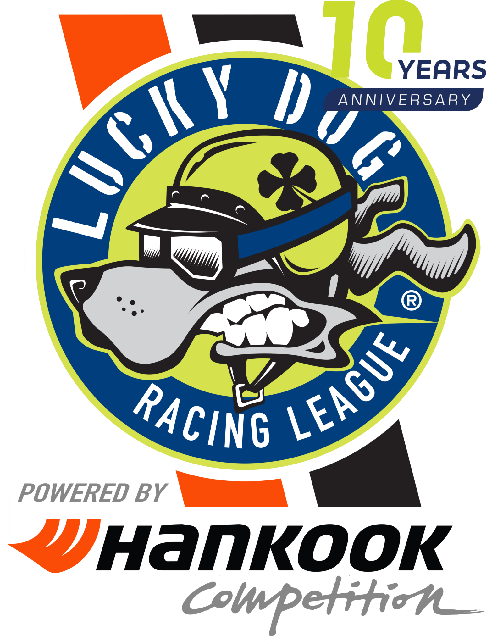 10th Anniv Lucky Dog Logo Cascade Sports Car Club